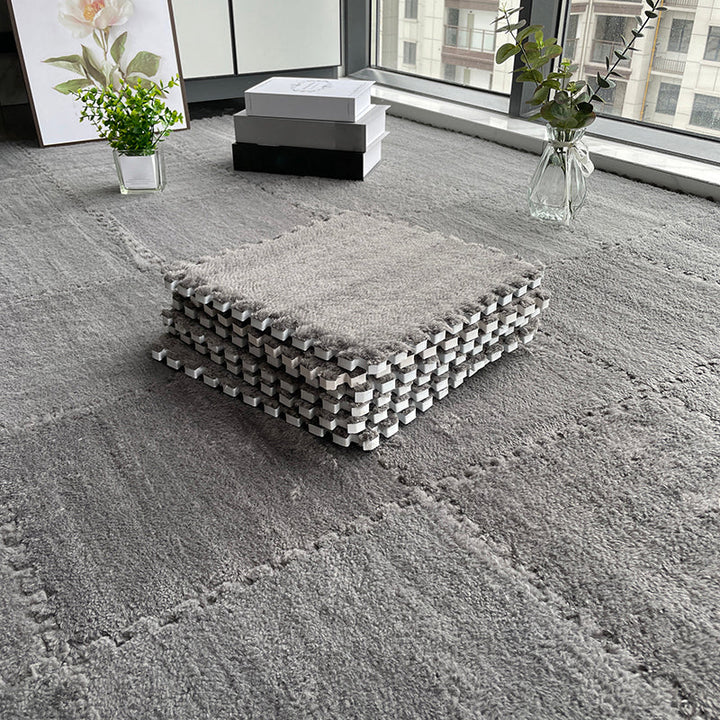 BowLift | Multicolored Level Loop Carpet Tile Non-Slip Composite Floor Tiles for Bedroom