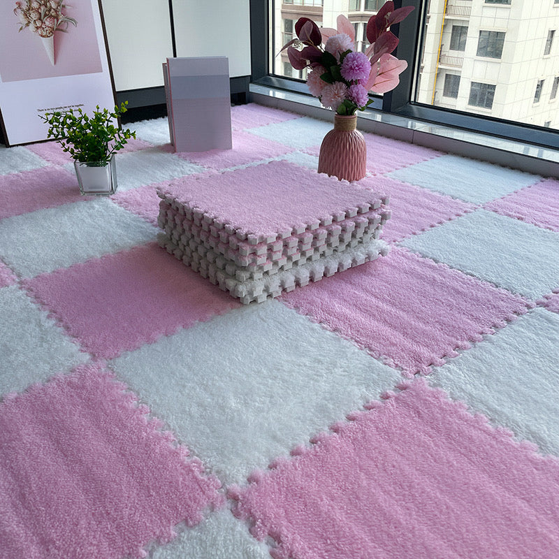 BowLift | Multicolored Level Loop Carpet Tile Non-Slip Composite Floor Tiles for Bedroom