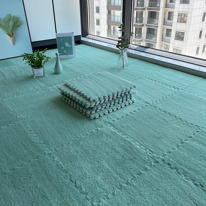 BowLift | Multicolored Level Loop Carpet Tile Non-Slip Composite Floor Tiles for Bedroom