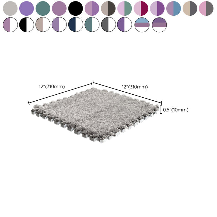 BowLift | Multicolored Level Loop Carpet Tile Non-Slip Composite Floor Tiles for Bedroom