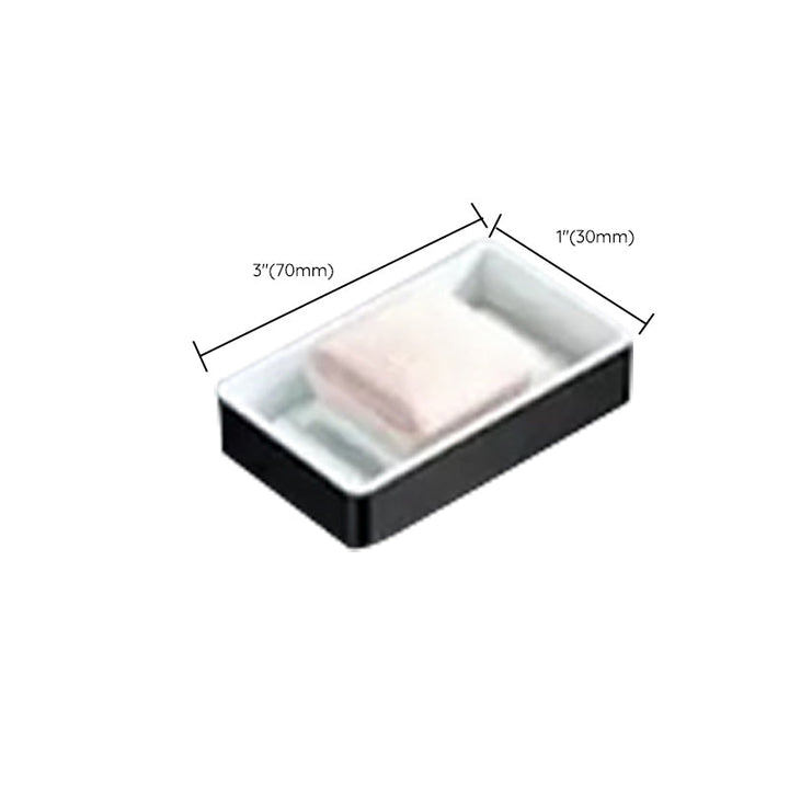 BowLift | Modern Bathroom Accessory Set Black Soap Dish Bath Shelf Bathroom Set