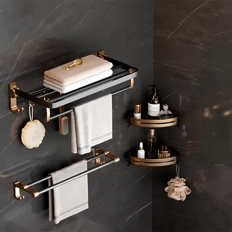 BowLift | Traditional Black Aluminum Bathroom Fittings Set Bathroom Accessories Kit