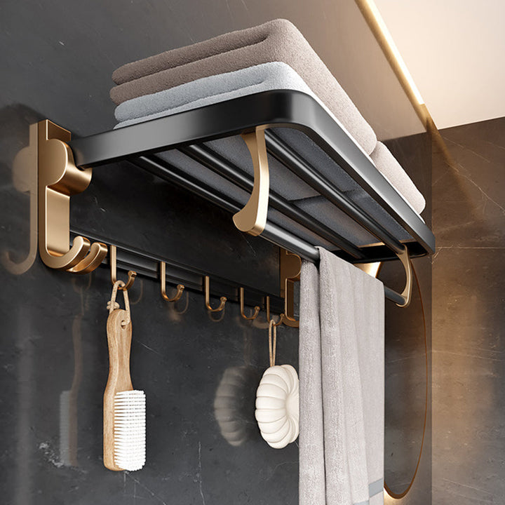 BowLift | Traditional Black Aluminum Bathroom Fittings Set Bathroom Accessories Kit