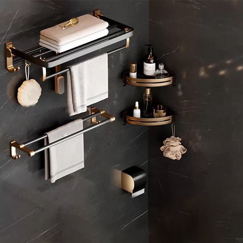 BowLift | Traditional Black Aluminum Bathroom Fittings Set Bathroom Accessories Kit