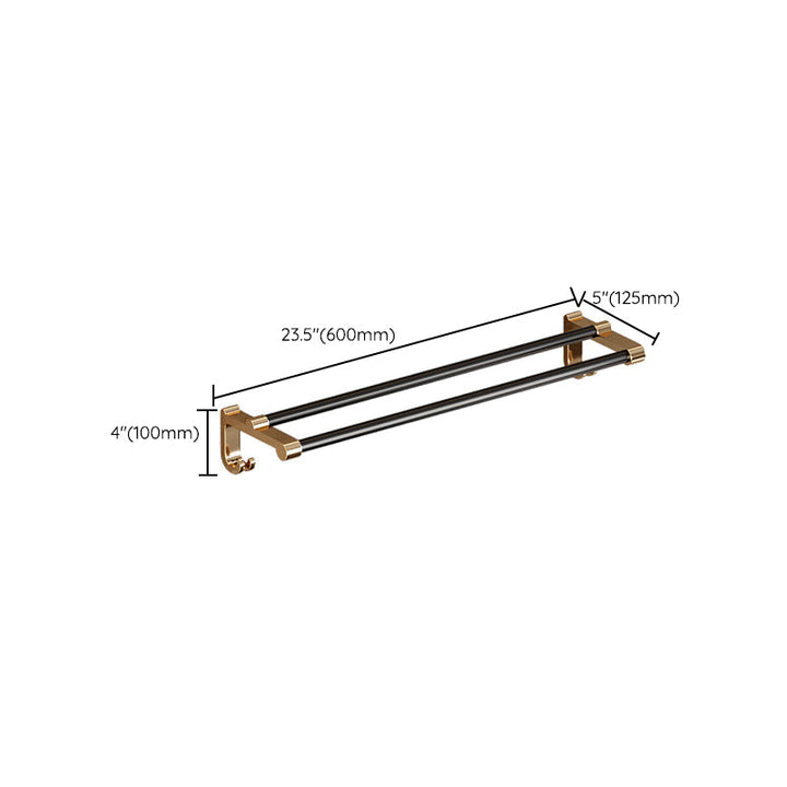 BowLift | Traditional Black Aluminum Bathroom Fittings Set Bathroom Accessories Kit