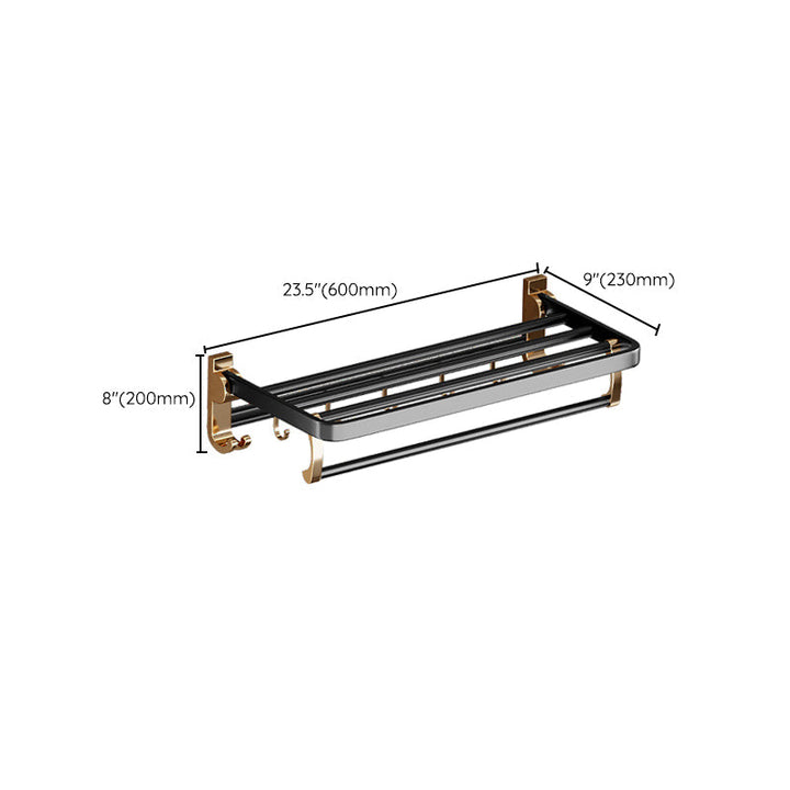 BowLift | Traditional Black Aluminum Bathroom Fittings Set Bathroom Accessories Kit