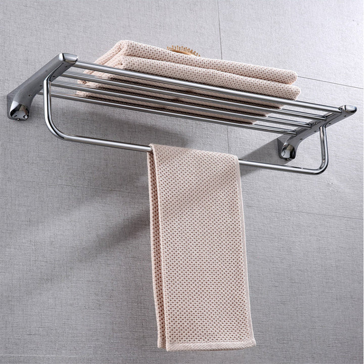 BowLift | Modern Bathroom Hardware Paper Holder Bathroom Shelf Silver Bathroom Accessory Set