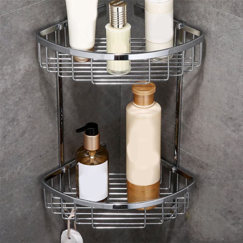 BowLift | Modern Bathroom Hardware Paper Holder Bathroom Shelf Silver Bathroom Accessory Set