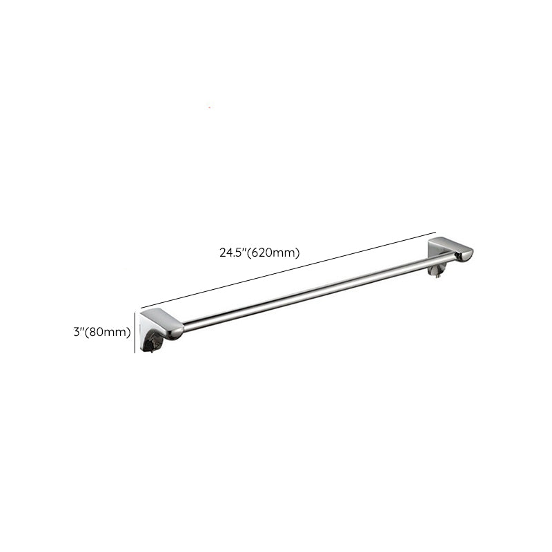 BowLift | Modern Bathroom Hardware Paper Holder Bathroom Shelf Silver Bathroom Accessory Set