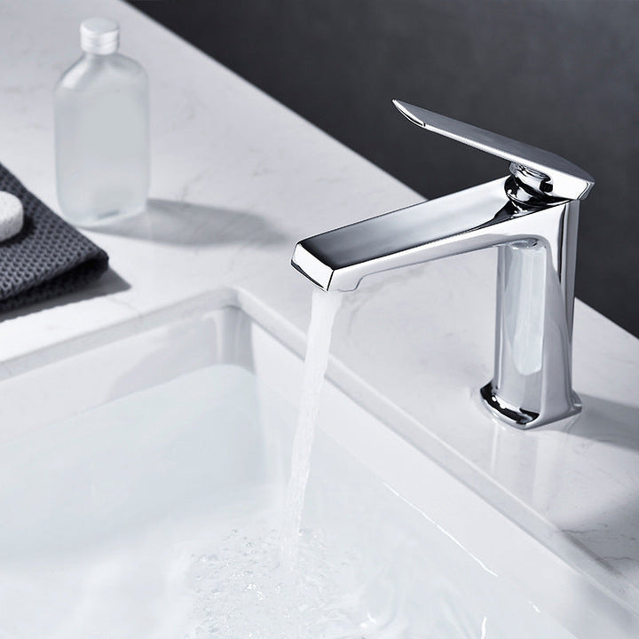BowLift | Modern centerset bathroom faucet Solid color copper faucet for the bathroom