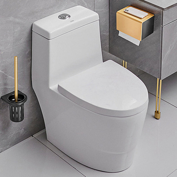 BowLift | Contemporary Bath Accessories Set Black & Golden Bath Shelf/Towel Bar