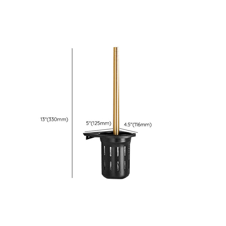 BowLift | Contemporary Bath Accessories Set Black & Golden Bath Shelf/Towel Bar