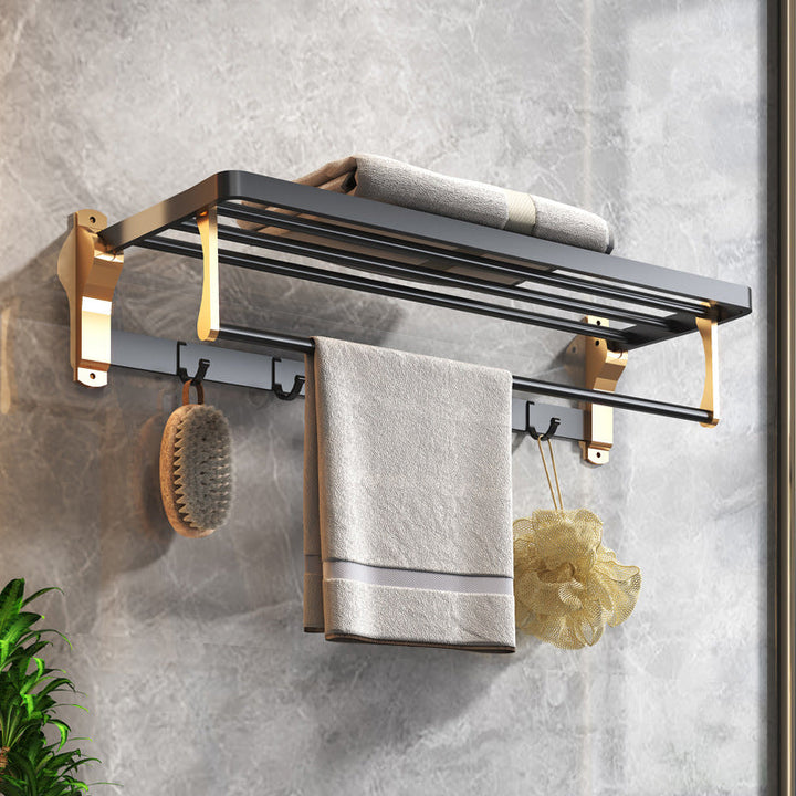 BowLift | Black & Brass Bathroom Set Modern Style Bathroom Accessories As Individual Piece Or As Set