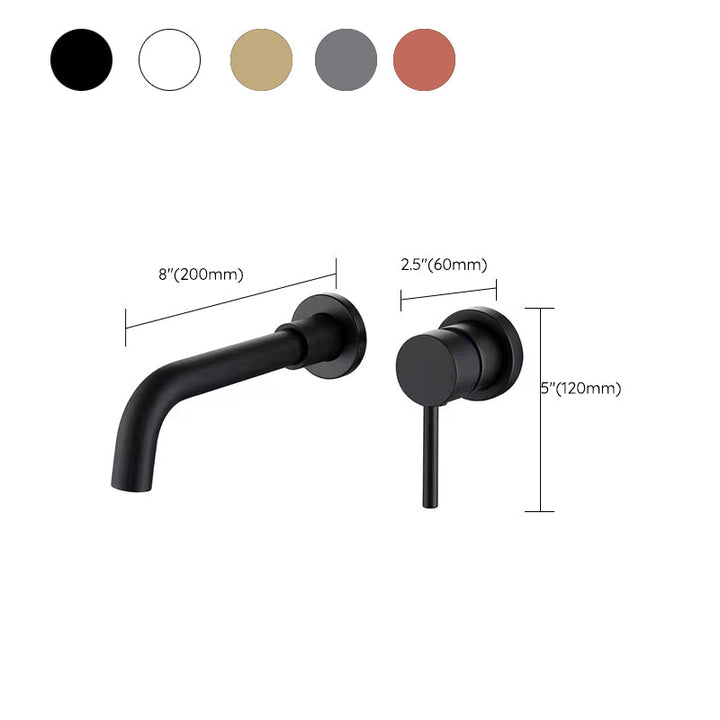 BowLift | Wall-mounted faucet Glam Style sink bathroom faucet with lever handle