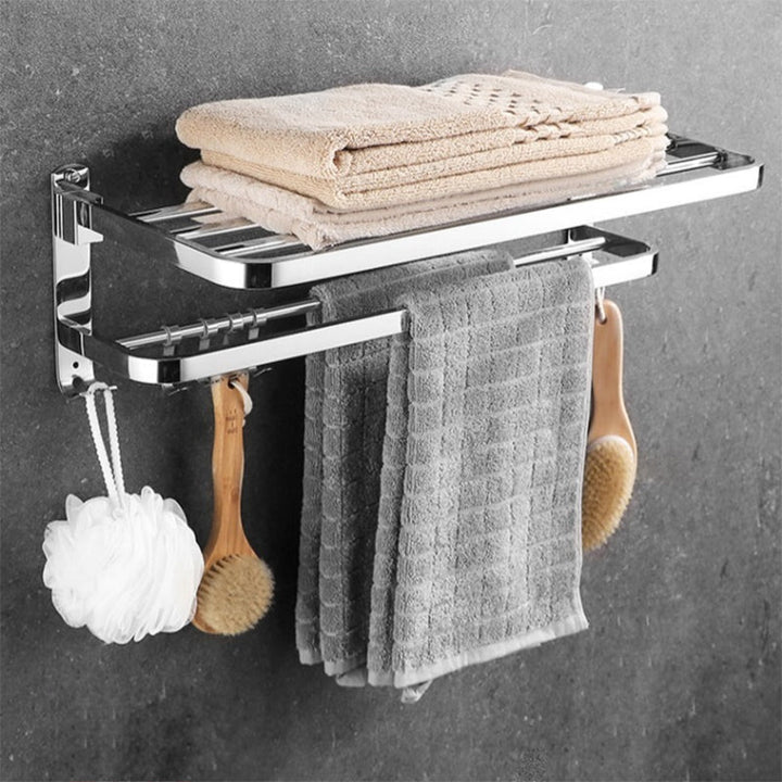 BowLift | Modern Stainless Steel Bathroom Set Silver Bathroom Accessory Set