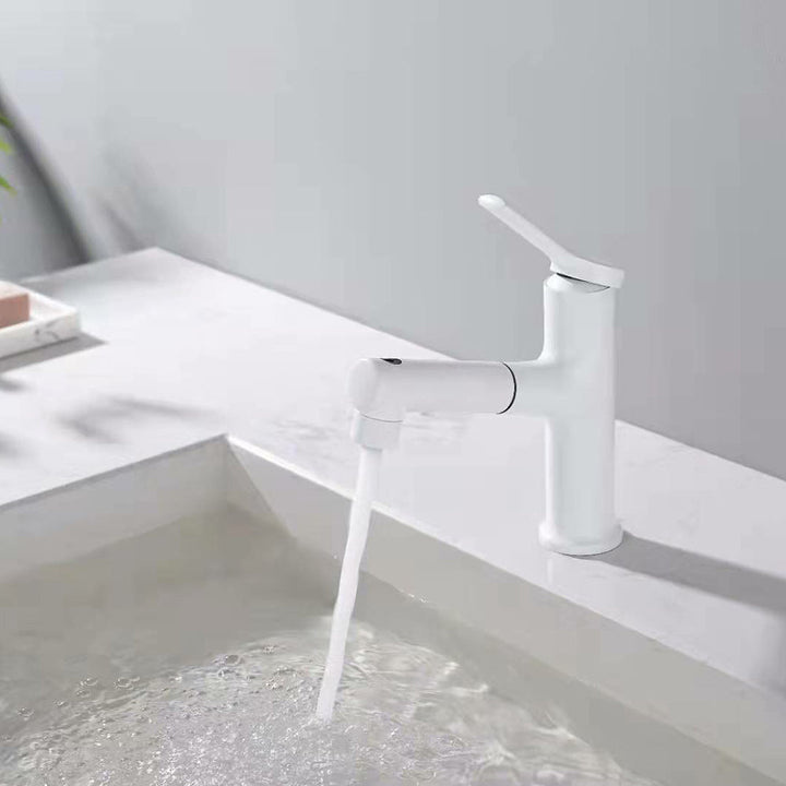BowLift | Contemporary Vessel Faucet Copper Single Handle Low Arc Pull Down Vessel Faucet for Home