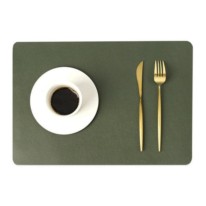 BowLift | Modern Rectangular Waterproof PU Leather Place Mats