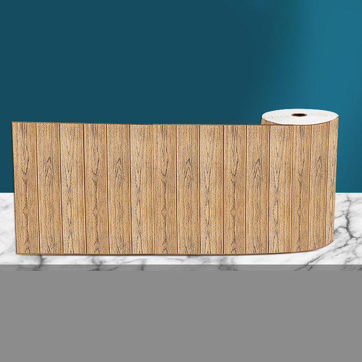 BowLift | Industrial Tin Backsplash Panel Smooth Wall Ceiling Wood Grain Design