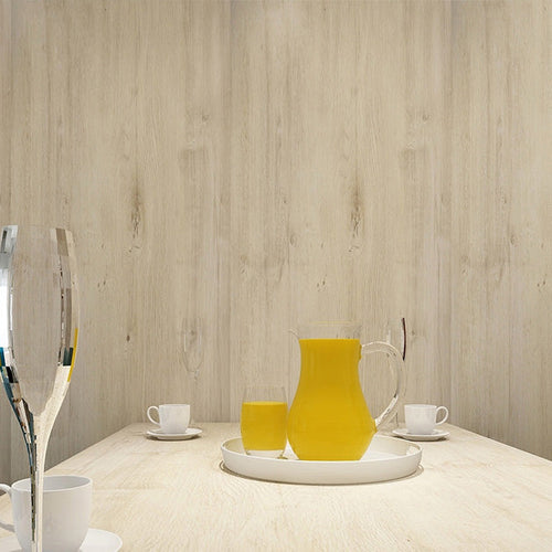 BowLift | Modern Pearl Wainscoting PVC Wood Grain Wall Access Panel Peel and Stick Wall Tile