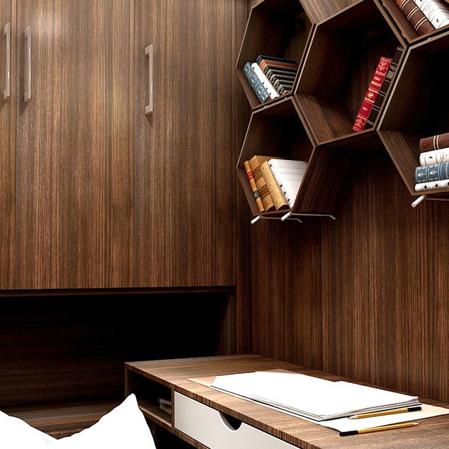 BowLift | Modern Pearl Wainscoting PVC Wood Grain Wall Access Panel Peel and Stick Wall Tile
