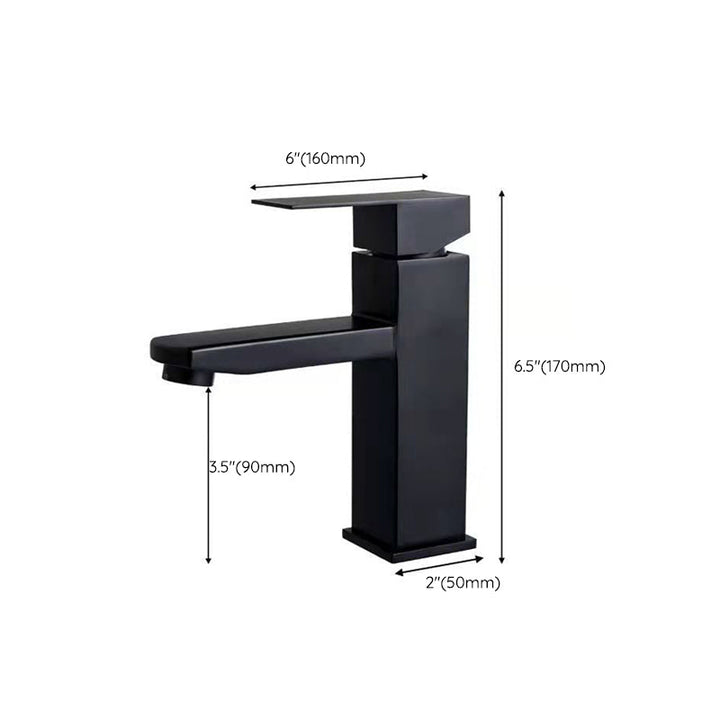 BowLift | Basic Centered Sink Faucet Monochrome Faucet Sink Bathroom Faucet