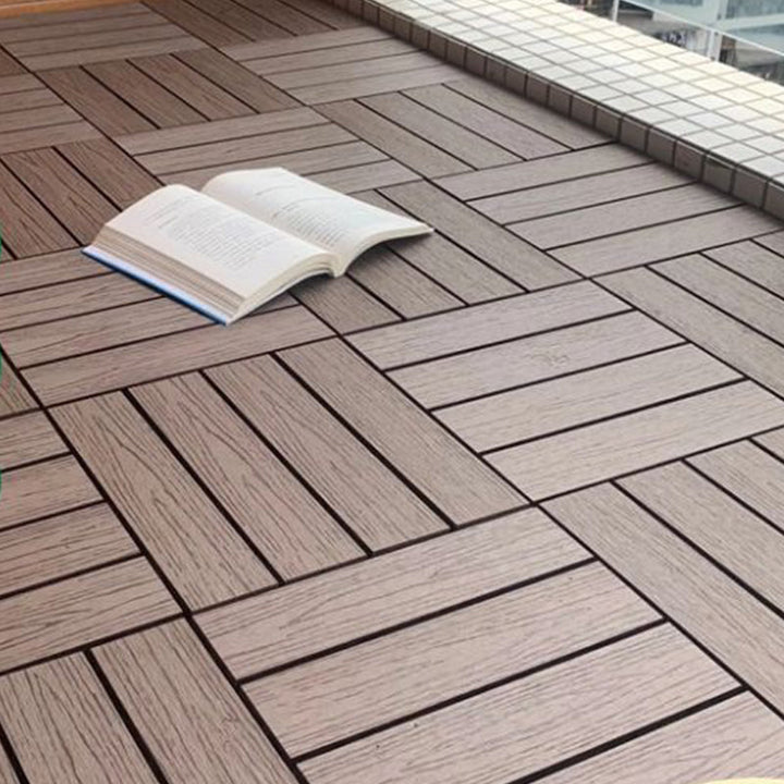 BowLift | Wooden Floor Tile Solid Color Click Lock Non-Slip Outdoor Terrace