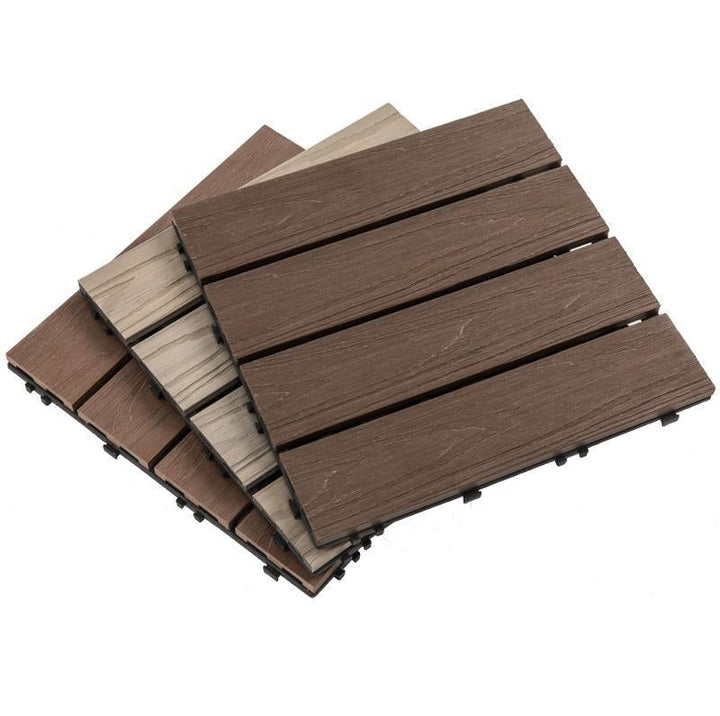 BowLift | Wooden Floor Tile Solid Color Click Lock Non-Slip Outdoor Terrace