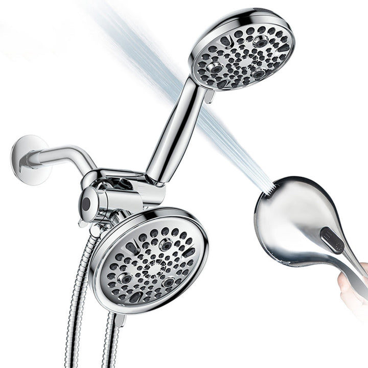 BowLift | Contemporary Shower Combination Adjustable Shower Head Chrome Ceiling Mounted Round Shower Head