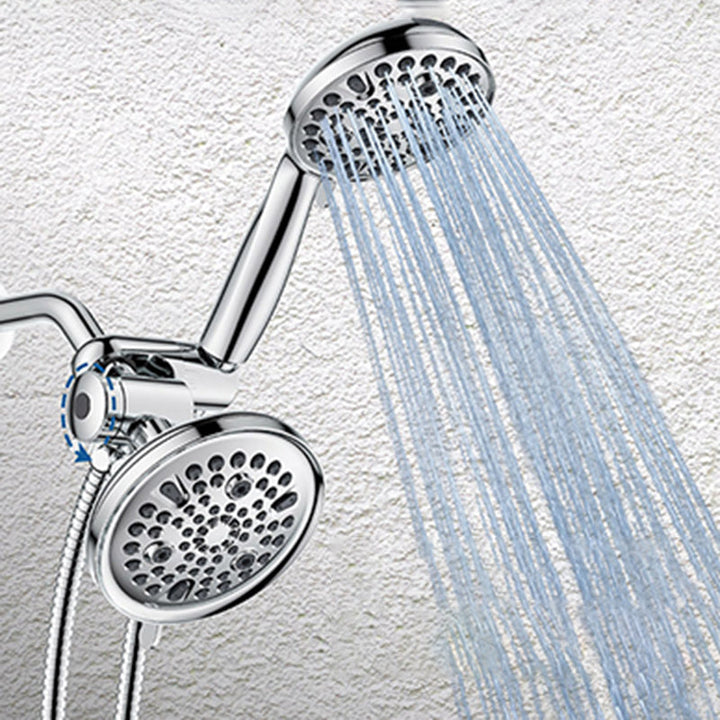 BowLift | Contemporary Shower Combination Adjustable Shower Head Chrome Ceiling Mounted Round Shower Head