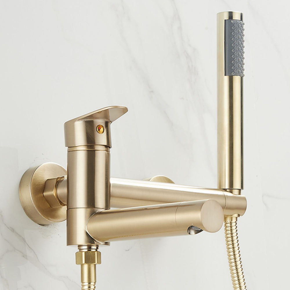 BowLift | Wall-mounted metal bathtub faucet low arch single lever bathtub faucet trim