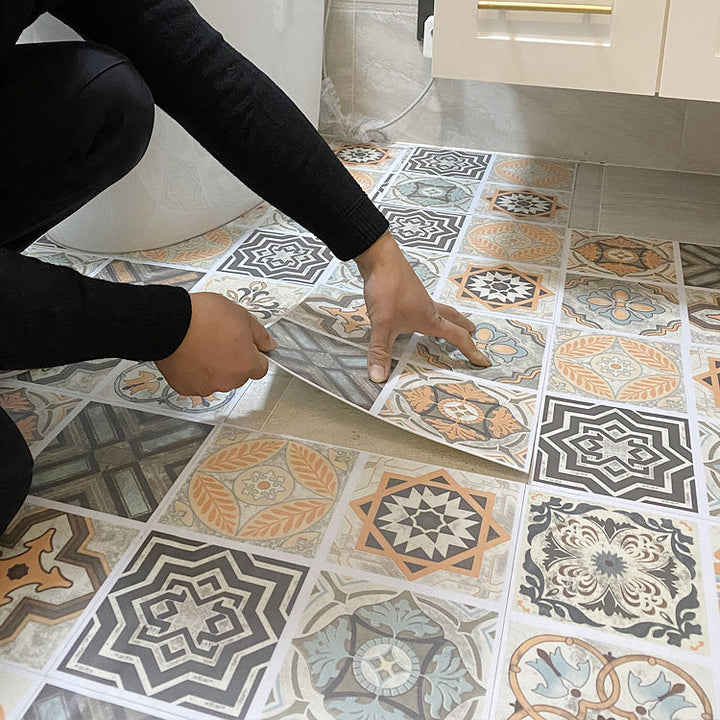 BowLift | Multi-Tonal Style Vinyl Plank Peel and Stick Porcelain Tile Look Vinyl Plank Flooring