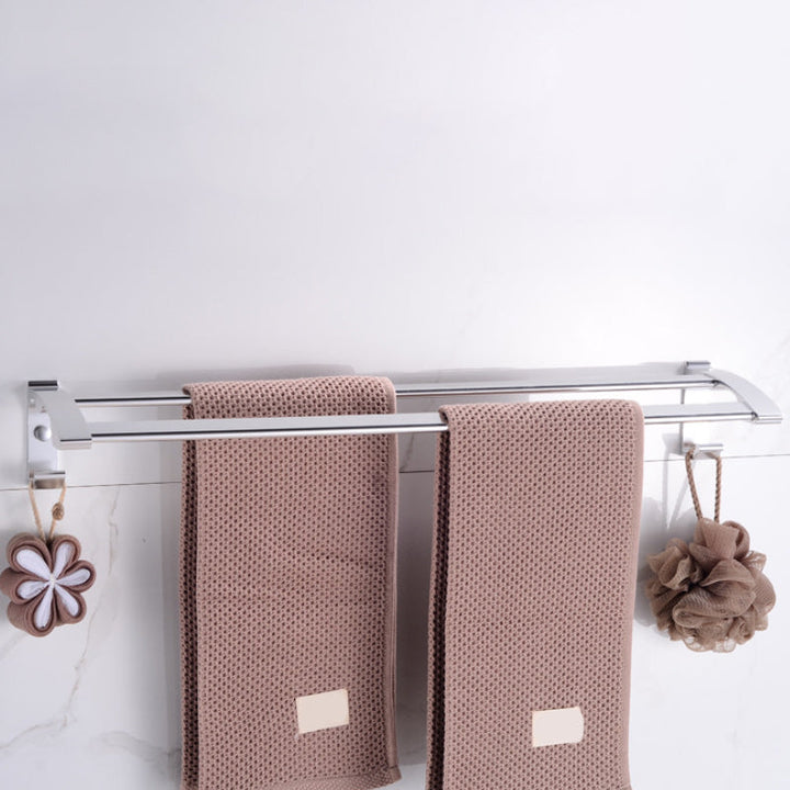 BowLift | Modern 5-piece bathroom accessory set with triangular bath shelf