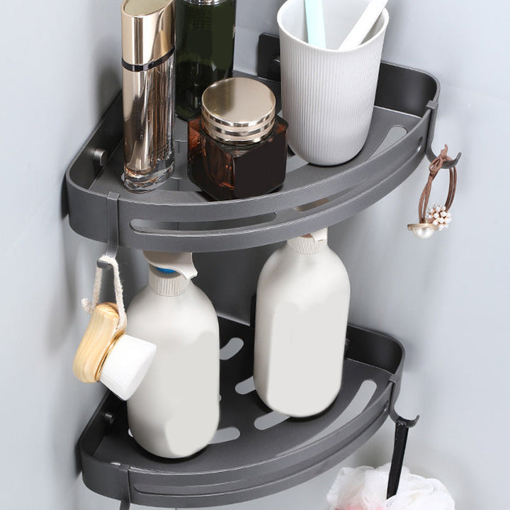 BowLift | Contemporary Gray Bathroom Hardware Set Bathroom Shelf/Towel Bar Including Bathroom Set