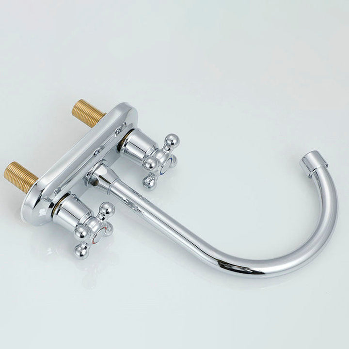 BowLift | Knob Handle Central Mixer Contemporary Design Basin Faucet 2-Hole Faucet for the Bathroom
