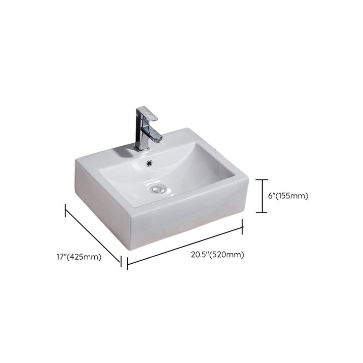 BowLift | Modern Sink Solid Color Porcelain Sink