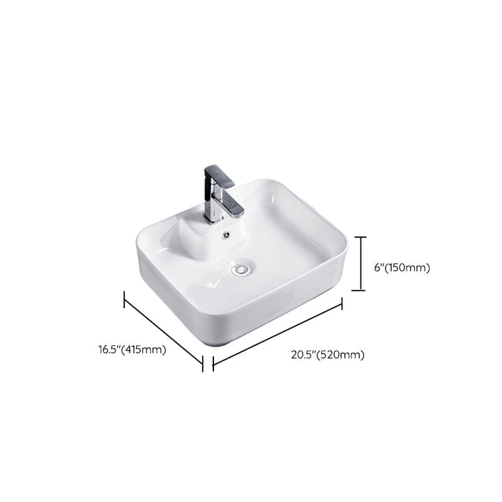 BowLift | Modern Sink Solid Color Porcelain Sink