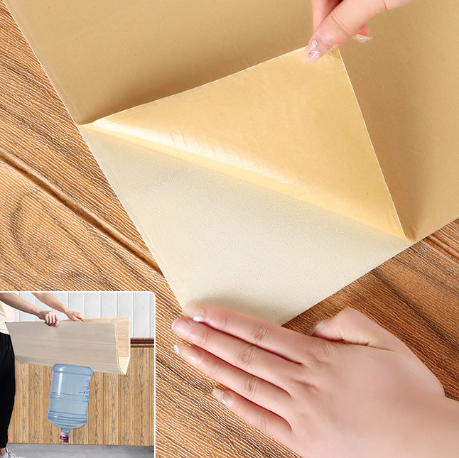 BowLift | Modern Tin Back Panel 3D Wall Ceiling Wood Grain Design