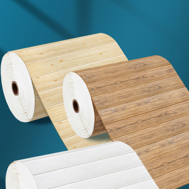 BowLift | Modern Tin Back Panel 3D Wall Ceiling Wood Grain Design