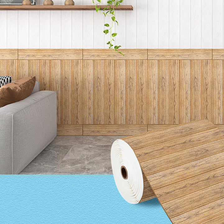 BowLift | Modern Tin Back Panel 3D Wall Ceiling Wood Grain Design