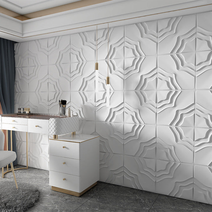 BowLift | Modern square wall panel Peel and stick texture pattern wall covering