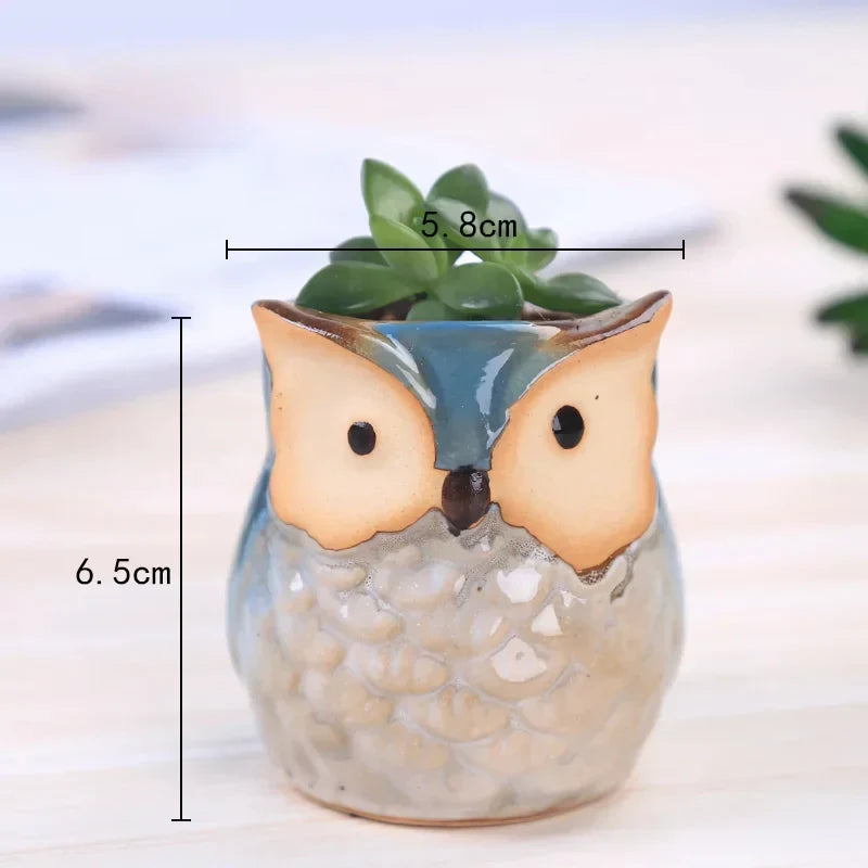 BowLift | Mini Owl Ceramic Plant Planter