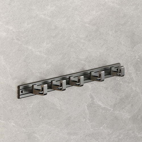 BowLift | Modernism Aluminum Bathroom Accessories Set Gray Metal Bathroom Set with Towel Holder/Bath Shelf
