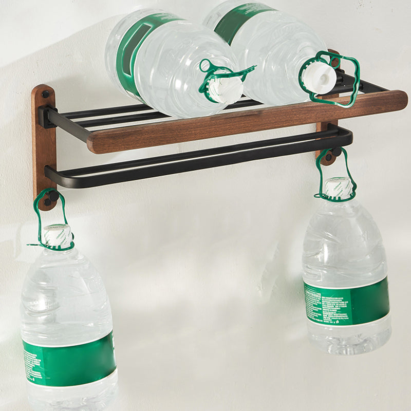 BowLift | Modern Bathroom Accessory Set Aluminum & Wood Bathroom Fittings Set