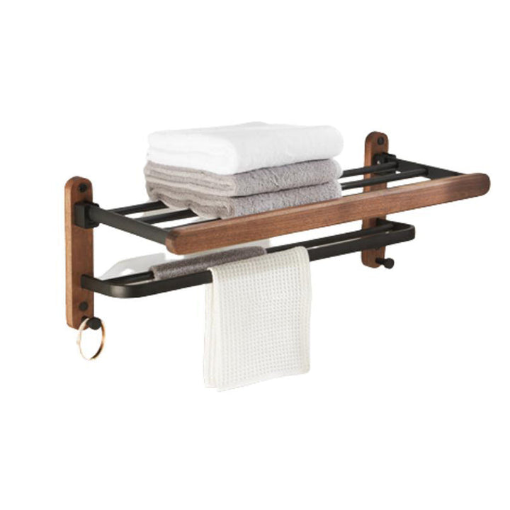 BowLift | Modern Bathroom Accessory Set Aluminum & Wood Bathroom Fittings Set