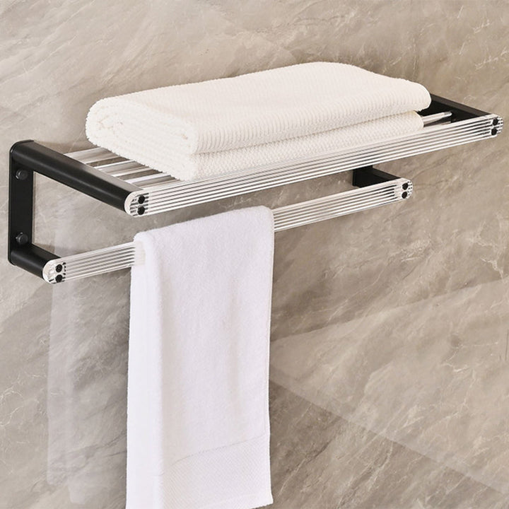 BowLift | Modern Bath Accessories Set Black Towel Bar Bath Shelf Bathroom Fixtures Set