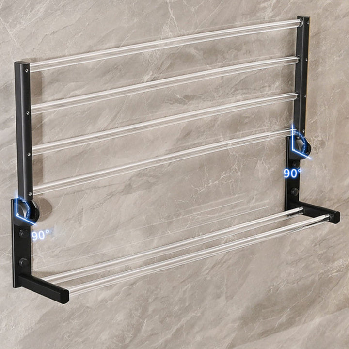 BowLift | Modern Bath Accessories Set Black Towel Bar Bath Shelf Bathroom Fixtures Set