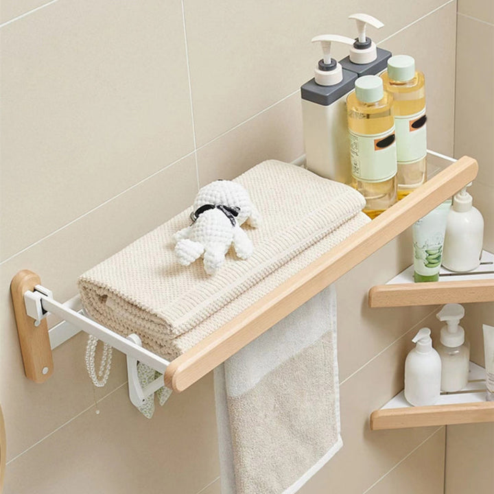 BowLift | White Bathroom Set Solid Wood & Aluminum Bathroom Accessories Individually or as a Set
