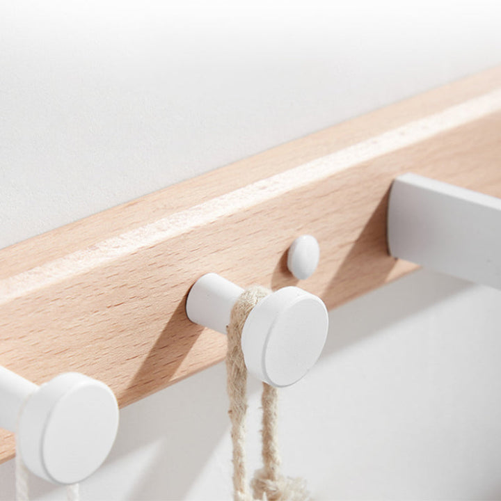 BowLift | White Bathroom Set Solid Wood & Aluminum Bathroom Accessories Individually or as a Set