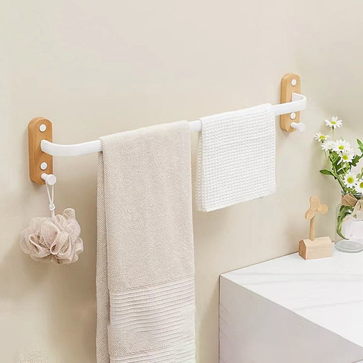 BowLift | White Bathroom Set Solid Wood & Aluminium Bathroom Accessories individually or as a set