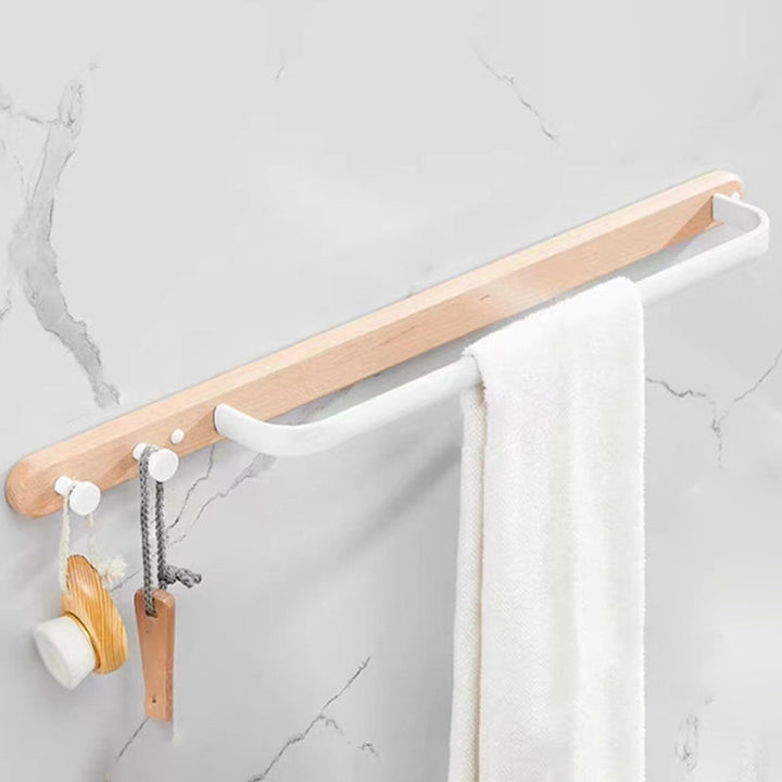 BowLift | White Bathroom Set Solid Wood & Aluminum Bathroom Accessories Individually or as a Set